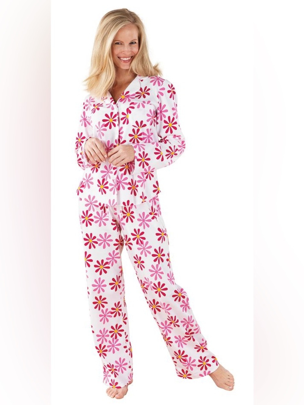 Pajamagram pink flower print PJ set